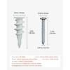 image:imageVEVOR Self Drilling Drywall Anchors 100 PCS Dry Wall Anchors and Screws Drywall Anchors Kit with Screws No Drill Hole Required Nylon Plastic Wall Anchors and Heavy Duty Metal Screws for Drywall