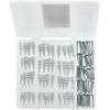 image:imageVEVOR Self Drilling Drywall Anchors 100 PCS Dry Wall Anchors and Screws Drywall Anchors Kit with Screws No Drill Hole Required Nylon Plastic Wall Anchors and Heavy Duty Metal Screws for Drywall