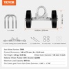 image:imageVEVOR Sliding Gate Kit 6 Rolling Gate Hardware Kit Universal Adjustable Sliding Gate Rollers Track Wheels Heavy Duty Sliding Gate Guide Roller for Sliding Gates and Rolling Door600lbs LoadBlack