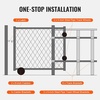 image:imageVEVOR Sliding Gate Kit 6 Rolling Gate Hardware Kit Universal Sliding Gate Rollers Track Wheels Heavy Duty Sliding Gate Guide Roller for Sliding Gates and Rolling Door600 lbs Max LoadBlackSet