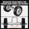 image:imageVEVOR Sliding Gate Kit 6 Rolling Gate Hardware Kit Universal Sliding Gate Rollers Track Wheels Heavy Duty Sliding Gate Guide Roller for Sliding Gates and Rolling Door600 lbs Max LoadBlackRoller NonAdjustable
