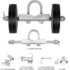 image:imageVEVOR Sliding Gate Kit 6 Rolling Gate Hardware Kit Universal Sliding Gate Rollers Track Wheels Heavy Duty Sliding Gate Guide Roller for Sliding Gates and Rolling Door600 lbs Max LoadBlackSet