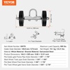 image:imageVEVOR Sliding Gate Kit 6 Rolling Gate Hardware Kit Universal Sliding Gate Rollers Track Wheels Heavy Duty Sliding Gate Guide Roller for Sliding Gates and Rolling Door600 lbs Max LoadBlackSet