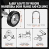 image:imageVEVOR Sliding Gate Kit 6 Rolling Gate Hardware Kit Universal Sliding Gate Rollers Track Wheels Heavy Duty Sliding Gate Guide Roller for Sliding Gates and Rolling Door600 lbs Max LoadBlackSet