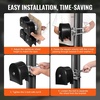 image:imageVEVOR Sliding Gate Kit Rolling Gate Hardware Kit wUShaped Wheel Groove for Cantilever Sliding Gates and Rolling Door Sliding Gate Rollers 4 Track Wheels wCover Heavy Duty Sliding RollerBlackUshaped