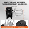 image:imageVEVOR Sliding Gate Kit Rolling Gate Hardware Kit wUShaped Wheel Groove for Cantilever Sliding Gates and Rolling Door Sliding Gate Rollers 4 Track Wheels wCover Heavy Duty Sliding RollerBlackUshaped