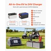 image:imageVEVOR Smart Battery Charger 20A 6V 12V 24V Lithium LiFePO4 LeadAcid GelAGM Car Battery Charger with LCD Display Trickle Charging Maintainer Desulfator for Car Boat Motorcycle Lawn Mowers
