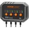 image:imageVEVOR Smart Battery Charger 25A 6V 12V 24V Ternary Lithium LiFePO4 LeadAcid GelAGM Battery Charger with 34Inch LCD Display Trickle Charging Maintainer Desulfator for Car Boat Motorcycle2A4