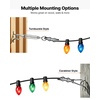 image:imageVEVOR String Light Hanging Kit 165 ft 304 7 x 7 332 Inch Stainless Steel Wire Cable 450 lbs Breaking Strength Steel Cable for Deck Railing System Garden Trellis String Lights165ft