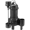 image:imageVEVOR Submersible Sewage Pump 13 HP 3000 GPH Cast Iron SewageEffluent Pump with Automatic Float Switch 15Inch NPT Discharge 120V 25 ft Lift for Basement Septic Tank Residential Sump Basin20 Npt Discharge
