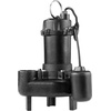 image:imageVEVOR Submersible Sewage Pump 13 HP 3000 GPH Cast Iron SewageEffluent Pump with Automatic Float Switch 15Inch NPT Discharge 120V 25 ft Lift for Basement Septic Tank Residential Sump Basin20 Npt Discharge