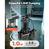 image:imageVEVOR Submersible Sewage Pump 13 HP 3000 GPH Cast Iron SewageEffluent Pump with Automatic Float Switch 15Inch NPT Discharge 120V 25 ft Lift for Basement Septic Tank Residential Sump Basin20 Npt Discharge