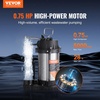 image:imageVEVOR Submersible Sump Pump 075HP 5000GPH 28 FT Lift Cast Iron Sewage Water Pump with 10 ft Power Cord and Automatic Float Switch Stainless Steel for Clean Flooded Basement Yard Farm Sewer