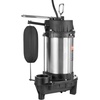image:imageVEVOR Submersible Sump Pump 075HP 5000GPH 28 FT Lift Cast Iron Sewage Water Pump with 10 ft Power Cord and Automatic Float Switch Stainless Steel for Clean Flooded Basement Yard Farm Sewer