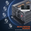 image:imageVEVOR Sump Pump Battery Backup System 1500W Auto Switches to Battery Inverter for Continuous Sump Pump Operation Pure Sine Wave LCD Display for Basement Protection Emergency and Power Outage2500W