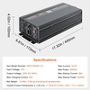 image:imageVEVOR Sump Pump Battery Backup System 1500W Auto Switches to Battery Inverter for Continuous Sump Pump Operation Pure Sine Wave LCD Display for Basement Protection Emergency and Power Outage2000W