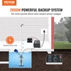 image:imageVEVOR Sump Pump Battery Backup System 1500W Auto Switches to Battery Inverter for Continuous Sump Pump Operation Pure Sine Wave LCD Display for Basement Protection Emergency and Power Outage2000W