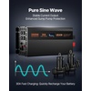 image:imageVEVOR Sump Pump Battery Backup System 1500W Auto Switches to Battery Inverter for Continuous Sump Pump Operation Pure Sine Wave LCD Display for Basement Protection Emergency and Power Outage3000W