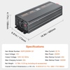 image:imageVEVOR Sump Pump Battery Backup System 1500W Auto Switches to Battery Inverter for Continuous Sump Pump Operation Pure Sine Wave LCD Display for Basement Protection Emergency and Power Outage2500W