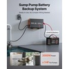 image:imageVEVOR Sump Pump Battery Bundle 2000W Backup System with 100 Ah LiFePO4 Battery Auto Switches to Inverter for Sump Pump Pure Sine Wave LCD Display for Basement Protection Emergency Power Outage