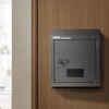 image:imageVEVOR Through The Door Key Drop Box Heavy Duty Steel Through The Door Mailbox with 12 Combination Lock Mail Drop Box BlackBlack