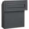 image:imageVEVOR Through The Door Key Drop Box Heavy Duty Steel Through The Door Mailbox with 12 Combination Lock Mail Drop Box BlackGray