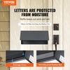 image:imageVEVOR Through The Door Key Drop Box Heavy Duty Steel Through The Door Mailbox with 12 Combination Lock Mail Drop Box BlackGray