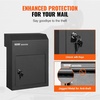 image:imageVEVOR Through The Door Key Drop Box Heavy Duty Steel Through The Door Mailbox with 18 12 Key Lock 12x6x16 Mail Drop Box Black