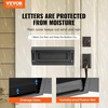 image:imageVEVOR Through The Door Key Drop Box Heavy Duty Steel Through The Door Mailbox with 18 12 Key Lock 12x6x16 Mail Drop Box Black