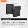 image:imageVEVOR Through The Door Key Drop Box Heavy Duty Steel Through The Door Mailbox with 18 12 Key Lock 12x6x16 Mail Drop Box Black