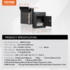 image:imageVEVOR Through The Wall Drop Box Deposit Safe 13x7x17 Rainproof Heavy Duty Steel Mailbox with Combination Lock for Wall Thickness 2879 Home Office Locking Wall Mount Mail Drop Box Black