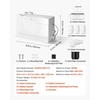 image:imageVEVOR Utility Sink Pump 350W 7200Lh Flow 262 ft  8 m Head Drain Pump Waste Water Disposal Machine with 3 Inlets Portable amp Powerful Performance for Basement Kitchen Sink Shower Gray Water800W Utility Sink Pump