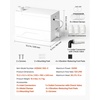 image:imageVEVOR Utility Sink Pump 350W 7200Lh Flow 262 ft  8 m Head Drain Pump Waste Water Disposal Machine with 3 Inlets Portable amp Powerful Performance for Basement Kitchen Sink Shower Gray Water350W Utility Sink Pump