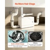 image:imageVEVOR Utility Sink Pump 350W 7200Lh Flow 262 ft  8 m Head Drain Pump Waste Water Disposal Machine with 3 Inlets Portable amp Powerful Performance for Basement Kitchen Sink Shower Gray Water800W Utility Sink Pump