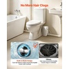 image:imageVEVOR Utility Sink Pump 350W 7200Lh Flow 262 ft  8 m Head Drain Pump Waste Water Disposal Machine with 3 Inlets Portable amp Powerful Performance for Basement Kitchen Sink Shower Gray Water800W  PCB Smart Control