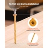 image:imageVEVOR Wood Screws 350 PCS 10 x 3Inch AntiRust Coated Exterior Deck Screw TorxT25 Star Drive Metal RustResistant Outdoor Decking Screws with 2 Screw Connectors for Decking Fencing Framing10 x 3