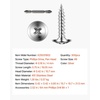 image:imageVVEOR Screws 8 x 34 inch Length Self Drilling Drywall to Wood Screw All Purpose HighHardness Stainless Steel Wall Anchors with a Phillips Drill Bit Cross Slot for Home Renovation300 per Box