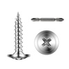 image:imageVVEOR Screws 8 x 34 inch Length Self Drilling Drywall to Wood Screw All Purpose HighHardness Stainless Steel Wall Anchors with a Phillips Drill Bit Cross Slot for Home Renovation300 per Box
