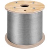 image:imageVEVOR 18 Stainless Steel Cable Railing Kit 600 FT 316 Marine Aircraft Cable With Cutter and Gloves 1600 lbs Breaking Strength 7x7 Strands for Handrail Stair Decking Fence Outdoors18 Cable
