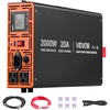 image:imageVEVOR 3000W Sump Pump Battery Backup System LCD Display Auto Switches to Battery Inverter Power for Sump Pump Pure Sine Wave for Basement Protection Emergency and Power Outage Battery Not Include2000W