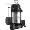 image:imageVEVOR 34 HP Submersible Sewage Pump Cast Iron Submersible Sump Pump Wearproof Cast Iron Construction with Tethered Float Switch 10 FT Power Cord05 HP