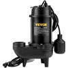 image:imageVEVOR 34 HP Submersible Sewage Pump Cast Iron Submersible Sump Pump Wearproof Cast Iron Construction with Tethered Float Switch 10 FT Power Cord075 HP
