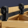image:imageVEVOR 52 BiFolding Sliding Barn Door Hardware Track Kit Bifold Sliding Door Hardware Slide Smoothly Quietly Heavy Duty Easy to Install for Four 12 Closet Pantry Laundry Barn Doors No Door36 for 2 doors
