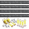 image:imageVEVOR 5ft E Track TieDown Rail Kit 18PCS 5 ETracks Set Includes 4 Steel Rails amp 8 ORing Anchors amp 4 TieOffs with DRing amp 2 Ratchet Straps Securing Accessories for Cargo Motorcycles 2000 lbs