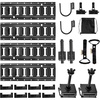 image:imageVEVOR ETrack TieDown Rail Kit 4 Pack 13 ft E Track Rails 2 UShaped Hooks 2 Tool Holders 2 Track Shelf Brackets 2 Tire Holders 2 Cable Storage Rings 8 End Caps amp 1 Bag Fit for Vans Trailers19 PACK