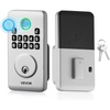 image:imageVEVOR Fingerprint Door Lock Electronic Biometric Deadbolt with Pioneering EasyGrip Design Auto Locking OneTime Code AntiPeeking Password Keyless Entry Door Lock for Home Apartment SilverPearl Chrome