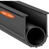 image:imageVEVOR Garage Door Seals Bottom Rubber U Shape O Ring Garage Door Weather Stripping Universal Weatherproof Threshold Buffering Sealing Rubber 516 inch TEnds and 3 34 inch Width 20 Ft Black16 Ft