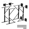 image:imageVEVOR Gate Corner Brace Bracket 2 Sets Anti Sag Gate Frame Hardware Kit Gate Frame Brace Bracket with Latch Lock Screws for Shed Doors Corral Gates Driveway Gates Stable Gates Iron Black2 Sets