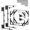image:imageVEVOR Gate Corner Brace Bracket 2 Sets Anti Sag Gate Frame Hardware Kit Gate Frame Brace Bracket with Latch Lock Screws for Shed Doors Corral Gates Driveway Gates Wood Windows Iron Black2 Sets