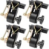 image:imageVEVOR Ladder Rack Ratchet Straps 14 Black Square Tube Mount 15 Wide x 75 Long Black Ladder Rack Straps with Double JHooks 500 lbs Load Heavy Duty Cargo Buckle Lock Strap 2 PackBlack Square Tube4 Pack